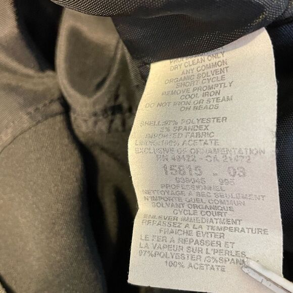 Scott McClintock 90’s Black Formal Maxi Dress Sleeveless Beaded Sz. 8 - Picture 5 of 6